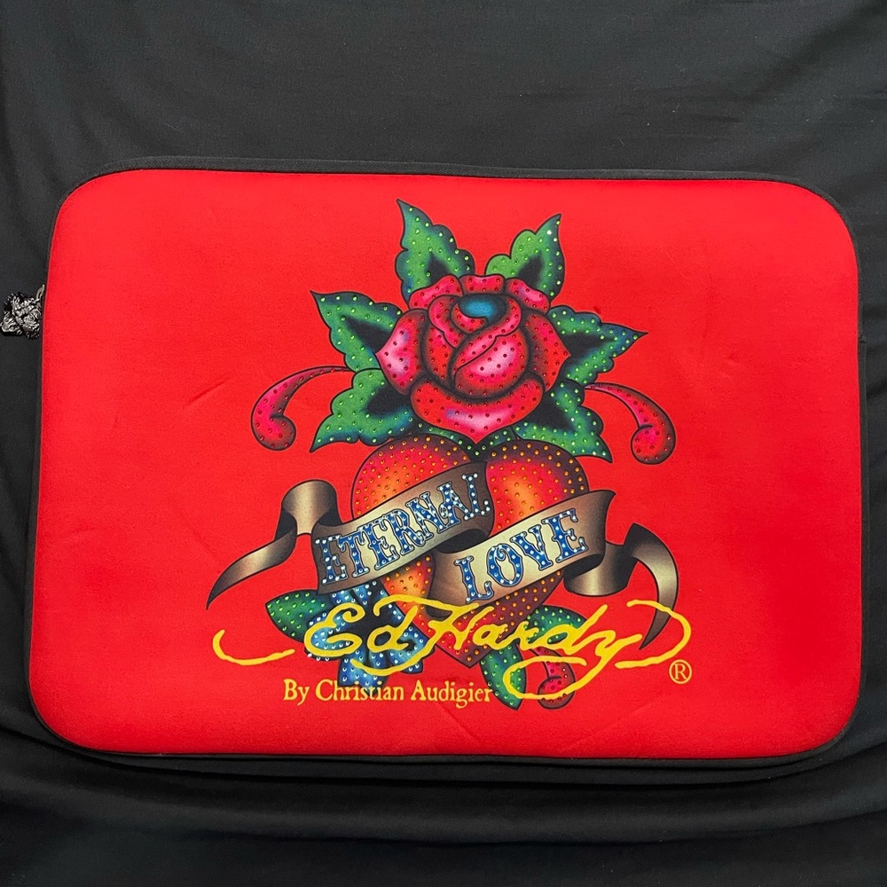 Vintage Ed Hardy Laptop Case